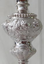 French antique solid silver Baroque Chapel Set